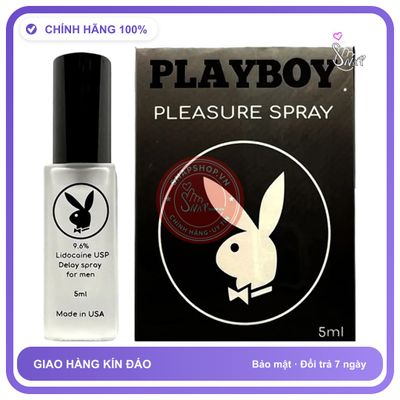 Chai Xịt UK Playboy Đen – Kéo Dài Thời Gian 5ml (Mẫu Mới) chính hãng - thấm nhanh không nhờn rít, dùng trước khi quan hệ, nhỏ gọn dễ mang theo - giao hàng che tên kín đáo