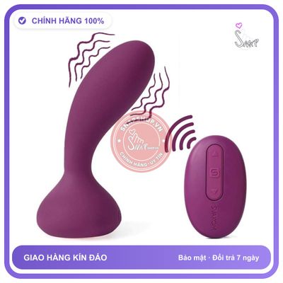 SVAKOM Julie Dụng Cụ Tình Dục Cắm Hậu Môn chính hãng - 1 chế độ rung, sạc USB, điều khiển từ xa - giao hàng che tên kín đáo
