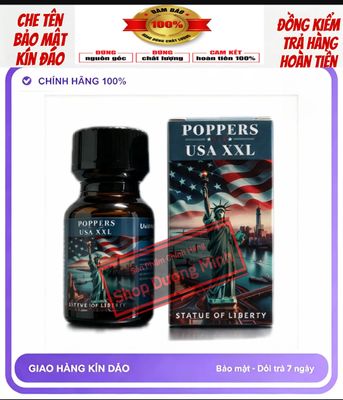( Hàng Nhập Khẩu) Popper 10ml USA, Mùi Dịu Dễ Hít, Ko Bị Gắt Mũi, Tác Dụng Mạnh, Hít Xong Phê Liền 