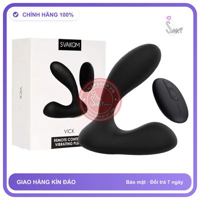 SVAKOM Vick Dụng Cụ Tình Dục Hậu Môn 2 chính hãng - 4 chế độ rung, sạc USB, điều khiển từ xa - giao hàng che tên kín đáo