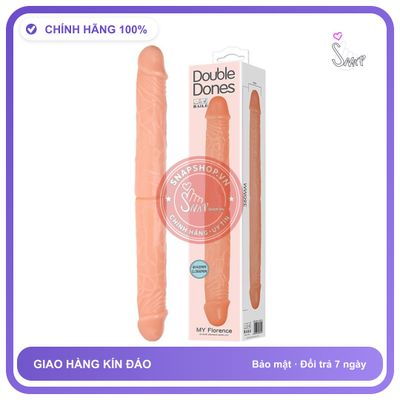 Dương Vật Giả 2 Đầu Baile Double Dones Size Khủng chính hãng - silicone y tế, chất liệu an toàn cho da, dễ vệ sinh - giao hàng che tên kín đáo