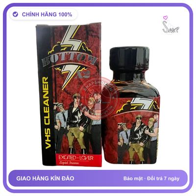 Popper VHS Cleaner Bottom X2 30ml Chai Tròn Chính Hãng Cho Bot - chai 30ml, hương dịu không nồng, hàng chuẩn nhập khẩu - giao hàng che tên kín đáo