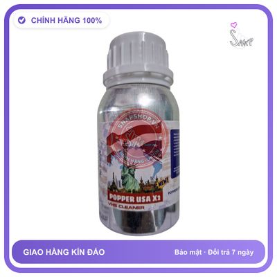 Popper Khô Siêu Mạnh USA X2 chính hãng - hương dịu không nồng, hàng chuẩn nhập khẩu, nắp kín không bay hơi - giao hàng che tên kín đáo