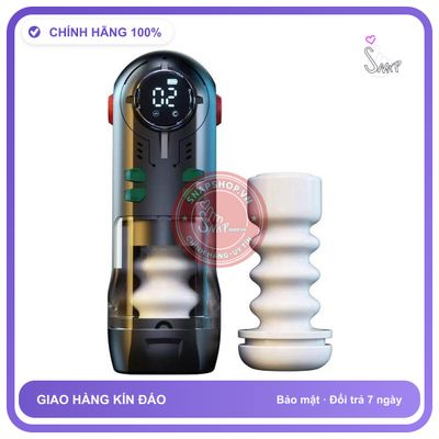 Máy Tự Động Fanle Mech Piston 320 chính hãng - 9 chế độ rung, sạc usb, có sưởi ấm - giao hàng che tên kín đáo