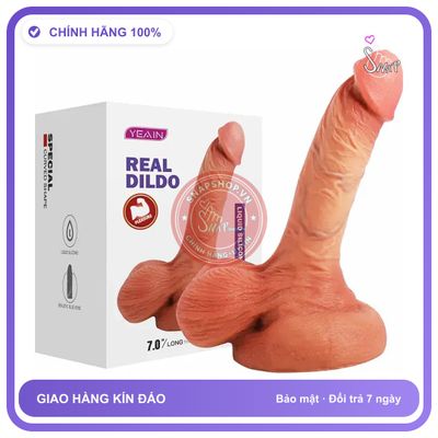 Dương Vật Giả Yeain Real Dildo Silicone Lỏng 2 chính hãng - chống nước, silicone mềm mại, chất liệu an toàn cho da - giao hàng che tên kín đáo