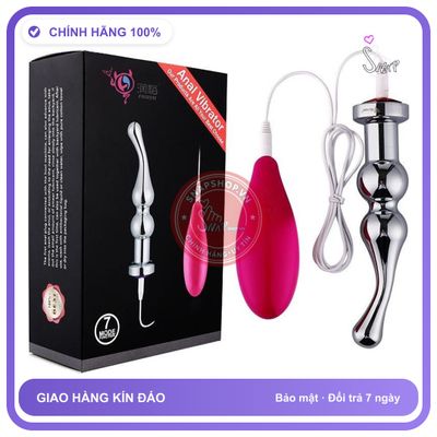 Cây Rung Kích Điện Hậu Môn Hợp Kim Nhôm Stim chính hãng - chất liệu an toàn cho da, dễ vệ sinh, êm ái khi dùng - giao hàng che tên kín đáo