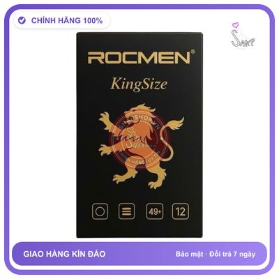Bao Cao Su Rocmen Kingsure Ôm sát, Size nhỏ, Hộp 12 cái chính hãng - ôm sát cảm giác thật, chất liệu latex an toàn, hàng nhập khẩu - giao hàng che tên kín đáo