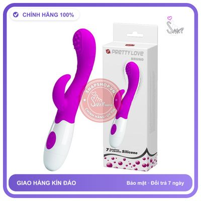 Máy Massage Điểm G Pretty Love Bruno 7 Chế chính hãng - 7 chế độ rung, sạc USB, silicone cao cấp - giao hàng che tên kín đáo