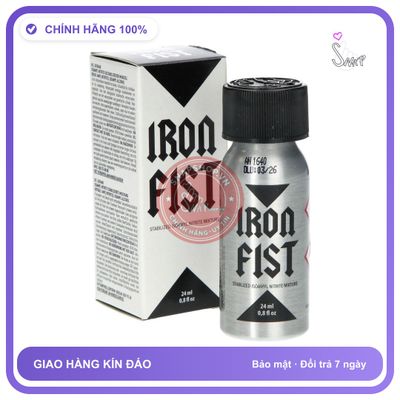 Popper Iron Fist 24ml Chính Hãng Pháp - chai 24ml, hương dịu không nồng, hàng chuẩn nhập khẩu - giao hàng che tên kín đáo
