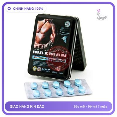 Bản Nhập Khẩu Cao Cấp - Viên Hỗ Trợ Maxman 3800mg Hỗ Trợ Tăng Cường Sinh Lý Nam