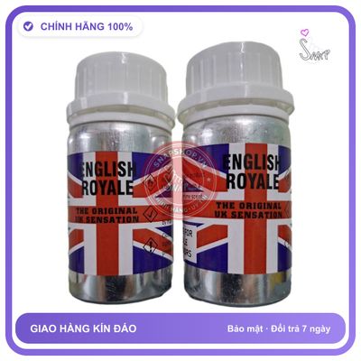 Popper Khô English Royale Chính Hãng - hương dịu không nồng, hàng chuẩn nhập khẩu, nắp kín không bay hơi - giao hàng che tên kín đáo