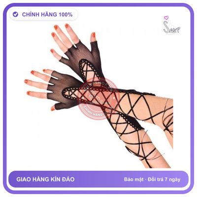 Găng Tay Lưới Cột Dây chính hãng - co giãn thoải mái, chất vải mềm mát, đường may tỉ mỉ - giao hàng che tên kín đáo