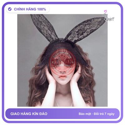 Mặt Nạ Tai Thỏ Dài chính hãng - chất vải mềm mát, đường may tỉ mỉ, tôn dáng quyến rũ - giao hàng che tên kín đáo