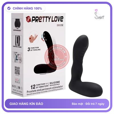 Máy Rung Pretty Love Bruse 12 Chế Độ Rung + 3 Chức Năng Tickling Độc Đáo chính hãng - 15 chế độ rung, sạc usb, chống nước - giao hàng che tên kín đáo