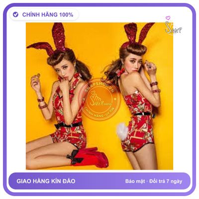 Tai Thỏ Lấp Lánh chính hãng - set đầy đủ phụ kiện, chất vải mềm mát, đường may tỉ mỉ - giao hàng che tên kín đáo