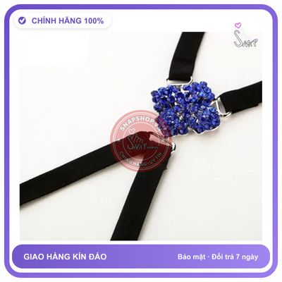 Dây Áo Lót Chéo Nhấn Hạt chính hãng - co giãn thoải mái, chất vải mềm mát, đường may tỉ mỉ - giao hàng che tên kín đáo