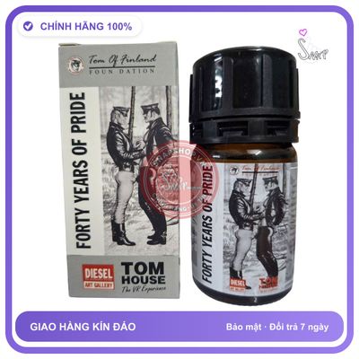 Popper Tom Of Finland Forty Years Of Pride Tom House 40ml chính hãng - chai 40ml, hàng chuẩn nhập khẩu, nắp kín không bay hơi - giao hàng che tên kín đáo