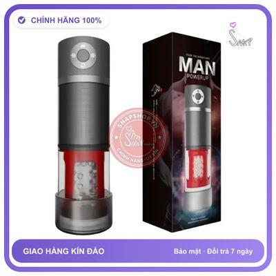 Máy Massage Dương Vật Yeain Man PowerUp 10 Chế chính hãng - 5 chế độ rung, sạc usb, silicone y tế - giao hàng che tên kín đáo
