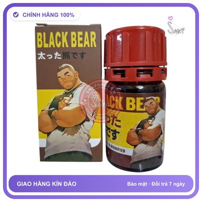 Popper Black Bear 40ml chính hãng - chai 40ml, hương dịu không nồng, hàng chuẩn nhập khẩu - giao hàng che tên kín đáo