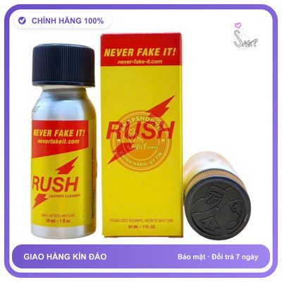 Popper Pocket Rush 30ml chính hãng - chai 30ml, hương dịu không nồng, hàng chuẩn nhập khẩu - giao hàng che tên kín đáo