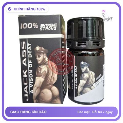 Popper Mạnh Jack Ass 40ml – PWD Chính Hãng - chai 40ml, hương dịu không nồng, dòng mạnh - giao hàng che tên kín đáo