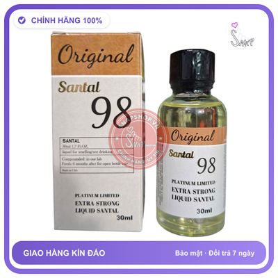Popper Original Santal 98 30ml Mùi Hương chính hãng - chai 30ml, hương dịu không nồng, hàng chuẩn nhập khẩu - giao hàng che tên kín đáo