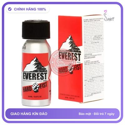 Popper Everest Hard Fist 24 ml chính hãng - chai 24ml, hương dịu không nồng, hàng chuẩn nhập khẩu - giao hàng che tên kín đáo