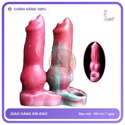 Bao Đôn Dên Tăng Kích Thước Hình Dương Vật Chó Chống Tuột chính hãng - hỗ trợ kéo dài, ôm sát cảm giác thật, chất liệu latex an toàn - giao hàng che tên kín đáo