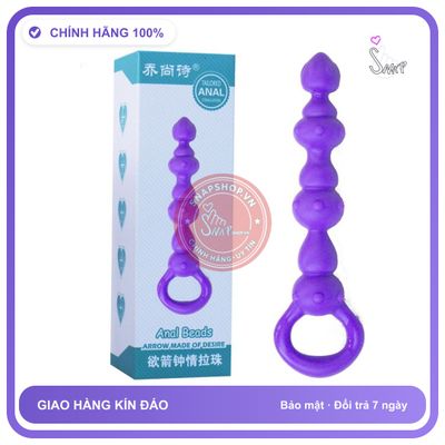 Chuỗi Hạt Anal Beads Dạo Đầu Cửa Sau chính hãng - silicone y tế, chất liệu an toàn cho da, dễ vệ sinh - giao hàng che tên kín đáo