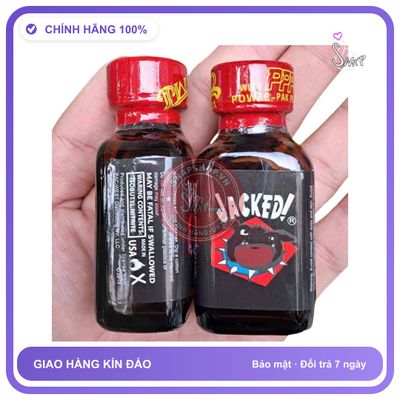 Popper Jacked PWD USA - Chai 30ml chính hãng - hương dịu không nồng, hàng chuẩn nhập khẩu, nắp kín không bay hơi - giao hàng che tên kín đáo