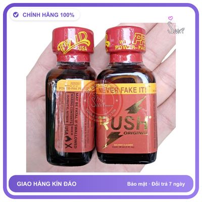 Popper Rush Đỏ 30ml Chính Hãng PWD USA - chai 30ml, hương dịu không nồng, hàng chuẩn nhập khẩu - giao hàng che tên kín đáo
