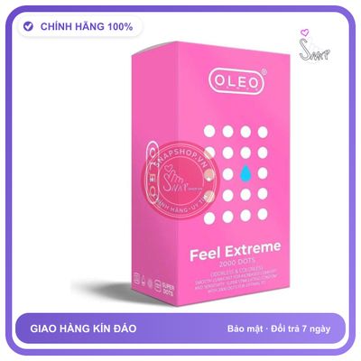 Bao Cao Su Oleo 0.02 Feel Extreme 2000 Gai Hộp 10 Cái chính hãng - siêu mỏng 0.02mm, siêu mỏng, có gai nổi - giao hàng che tên kín đáo