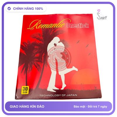 Bao Cao Su Romantic Onestick Hộp 300 Cái Cho chính hãng - ôm sát cảm giác thật, chất liệu latex an toàn, hàng nhập khẩu - giao hàng che tên kín đáo