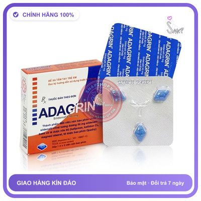 Thuốc Cường Dương Adagrin 50mg chính hãng - chất liệu an toàn cho da, dễ vệ sinh, êm ái khi dùng - giao hàng che tên kín đáo