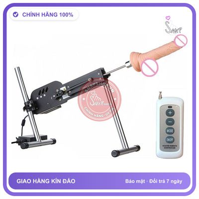 Máy Tình Dục Tự Động Khung Hợp Kim Nhôm Điều Khiển Qua App Remote chính hãng - điều khiển từ xa, xoay 360 độ, rung êm không tiếng động - giao hàng che tên kín đáo