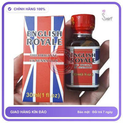 Popper English Royale 30ml Chính Hãng PWD - chai 30ml, hương dịu không nồng, hàng chuẩn nhập khẩu - giao hàng che tên kín đáo