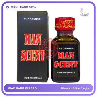 Popper Man Scent The Original 30ml Chính Hãng - chai 30ml, hương dịu không nồng, hàng chuẩn nhập khẩu - giao hàng che tên kín đáo