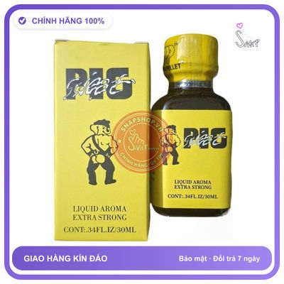 Popper Pig Sweat Vàng 30ml Chính Hãng - chai 30ml, hàng chuẩn nhập khẩu, nắp kín không bay hơi - giao hàng che tên kín đáo