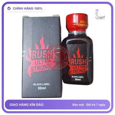 Popper Ultra Strong Rush Chính Hãng 30ml - chai 30ml, hương dịu không nồng, hàng chuẩn nhập khẩu - giao hàng che tên kín đáo