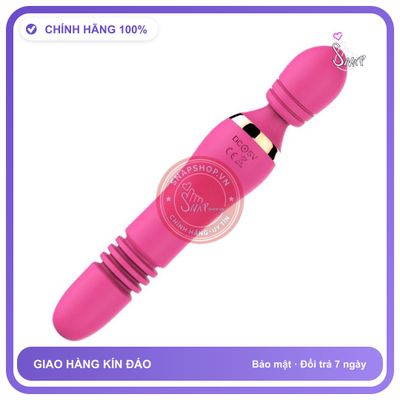 Chày Rung Tình Yêu Lucy Vibrating Rod Đầu Rung chính hãng - 3 tốc độ rung, sạc USB, rung nhấp chuyển động đẩy tới và lui tự động - giao hàng che tên kín đáo