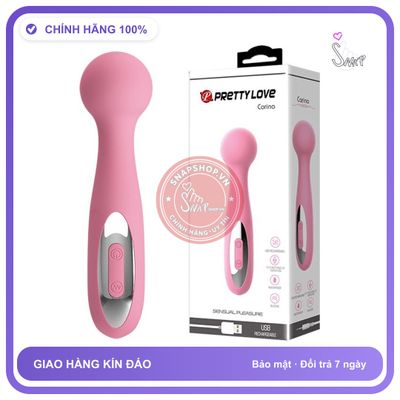 Chày Rung Tình Yêu Nhỏ Gọn 12 Cường Độ Rung Prettylove Carina chính hãng - 12 chế độ rung, chất liệu an toàn cho da, dễ vệ sinh - giao hàng che tên kín đáo