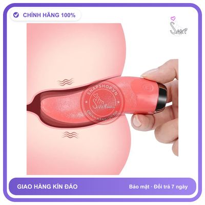 Lưỡi Rung Massa Tongue Kích Thích Âm Vật chính hãng - sạc USB, silicone mềm, chất liệu an toàn cho da - giao hàng che tên kín đáo