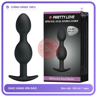 Phích Cắm Hậu Môn - Pretty Love Anal Ball chính hãng - điều khiển từ xa, silicone y tế, chất liệu an toàn cho da - giao hàng che tên kín đáo