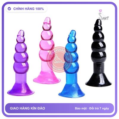 Plug Phích Cắm Hậu Môn Dạng Hạt Mềm chính hãng - silicone y tế, chất liệu an toàn cho da, dễ vệ sinh - giao hàng che tên kín đáo