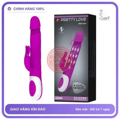 Dương Vật Giả Cao Cấp Pretty Love Adrian Thụt Phát Sáng chính hãng - chất liệu an toàn cho da, dễ vệ sinh, êm ái khi dùng - giao hàng che tên kín đáo
