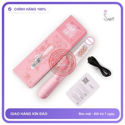 Dương Vật Giả Cầm Tay MizzZee 12 Chế Độ chính hãng - 12 chế độ rung, silicone mềm mại, chất liệu an toàn cho da - giao hàng che tên kín đáo