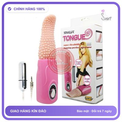 Lưỡi Liếm Kèm Trứng Rung Tình Yêu Kích Thích Tongue chính hãng - 3 chế độ rung, chống nước, silicone y tế - giao hàng che tên kín đáo