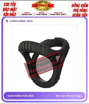 ( Hàng Công Ty) Vòng Đeo Dương Vật, Cương Cứng Giúp To Dài, Kéo Dài Thời Gian Quan Hệ, Che tên 