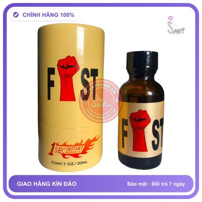 Chai Hít Tăng Khoái Cảm Popper Fist Special Edition | Chai 30ml chính hãng - hàng chuẩn nhập khẩu, nắp kín không bay hơi, dùng được nhiều hàng có sẵn