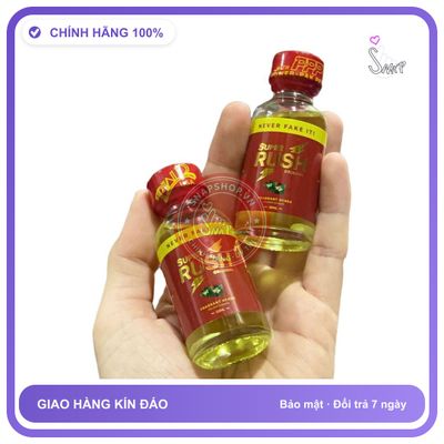 Popper Super Rush Nắp Tròn Mẫu Thơm 30ml USA chính hãng - chai 30ml, hương dịu không nồng, hàng chuẩn nhập khẩu - giao hàng che tên kín hàng có sẵn